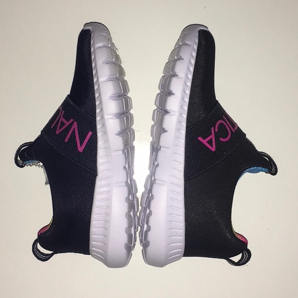 Nautica black slip on tennis shoes baby 6 - Picture 4 of 4